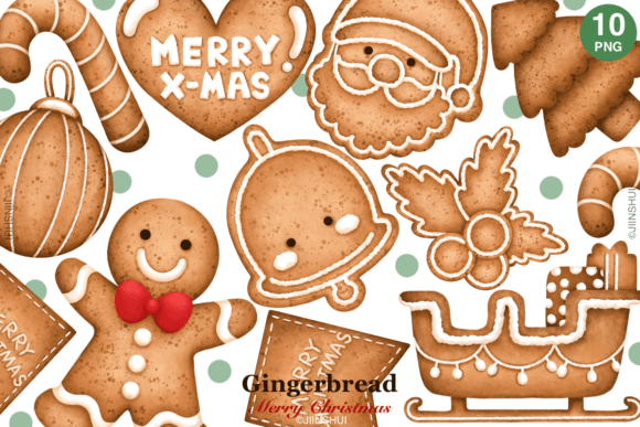 Gingerbread Christmas Clipart Bundle: Illustrations Review