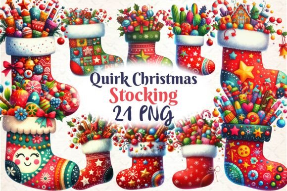 Quirky Christmas Stocking Clipart & Illustrations Review