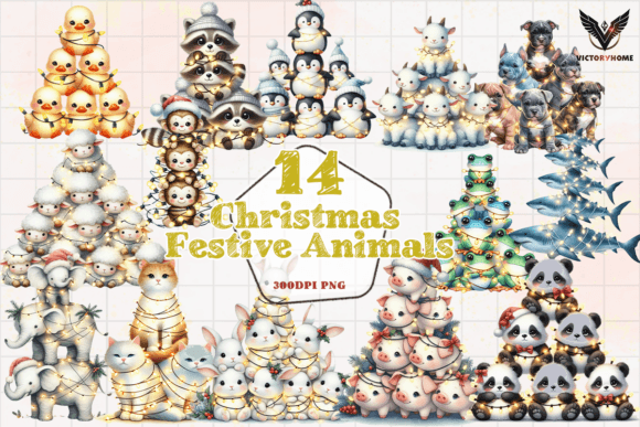 Review: Christmas Festive Animals Clipart PNG