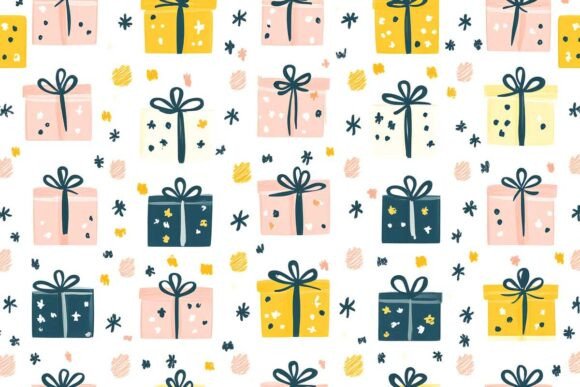 Review: Christmas Pattern with Presents Illustrations