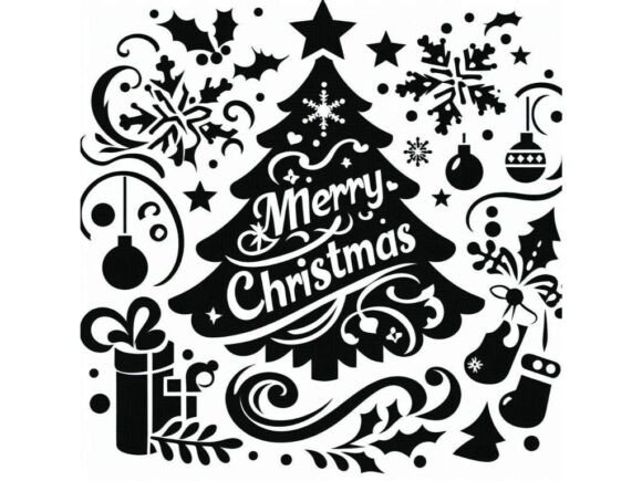 Review: Stencil Merry Christmas Illustrations