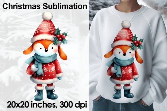 Review: Watercolor Christmas Dog Sublimation PNG