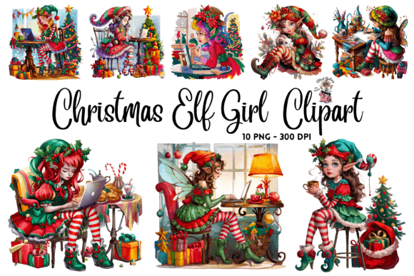 Reviewing Christmas Elf Girl Illustrations for Blogs