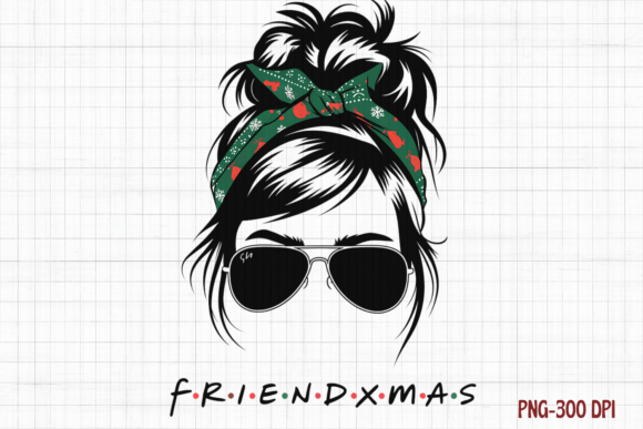 Reviewing Friend Xmas, Merry Christmas Messy Bun Illustrations