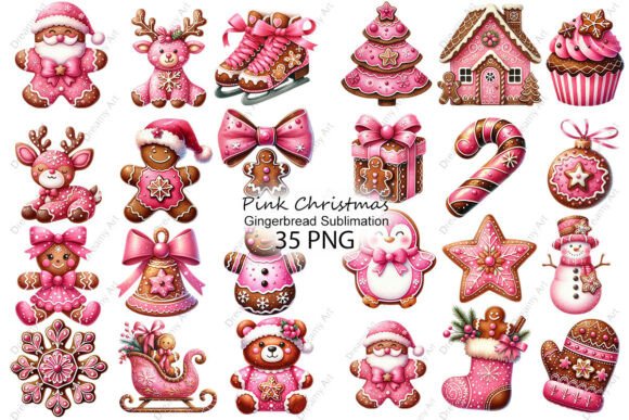 Reviewing Pink Christmas Gingerbread Sublimation for Stitch