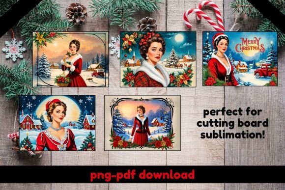 Vintage Christmas Digital Download: Illustrations Review
